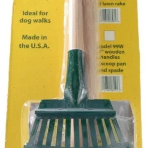 Flexrake Scoop and Steel Rake Set with Wood Handle - Small