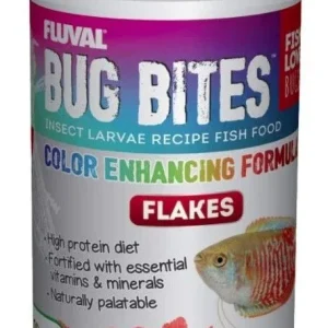 Fluval Bug Bites Insect Larvae Color Enhancing Fish Flake