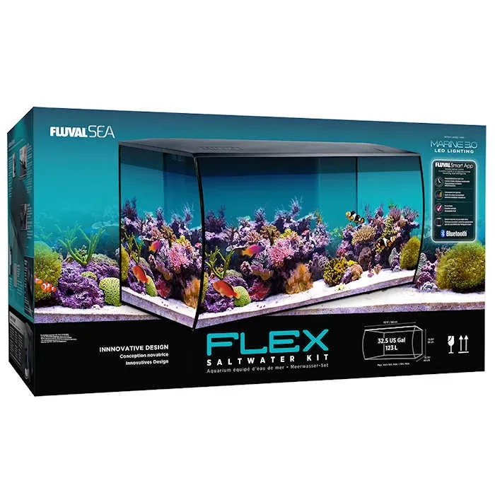 Fluval Sea Flex 32 Gal. Marine Aquarium Kit - Black