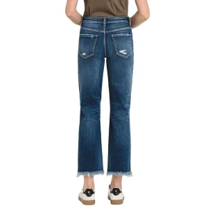 Flying Monkey Ankle Straight Leg Integrated Wash Jeans