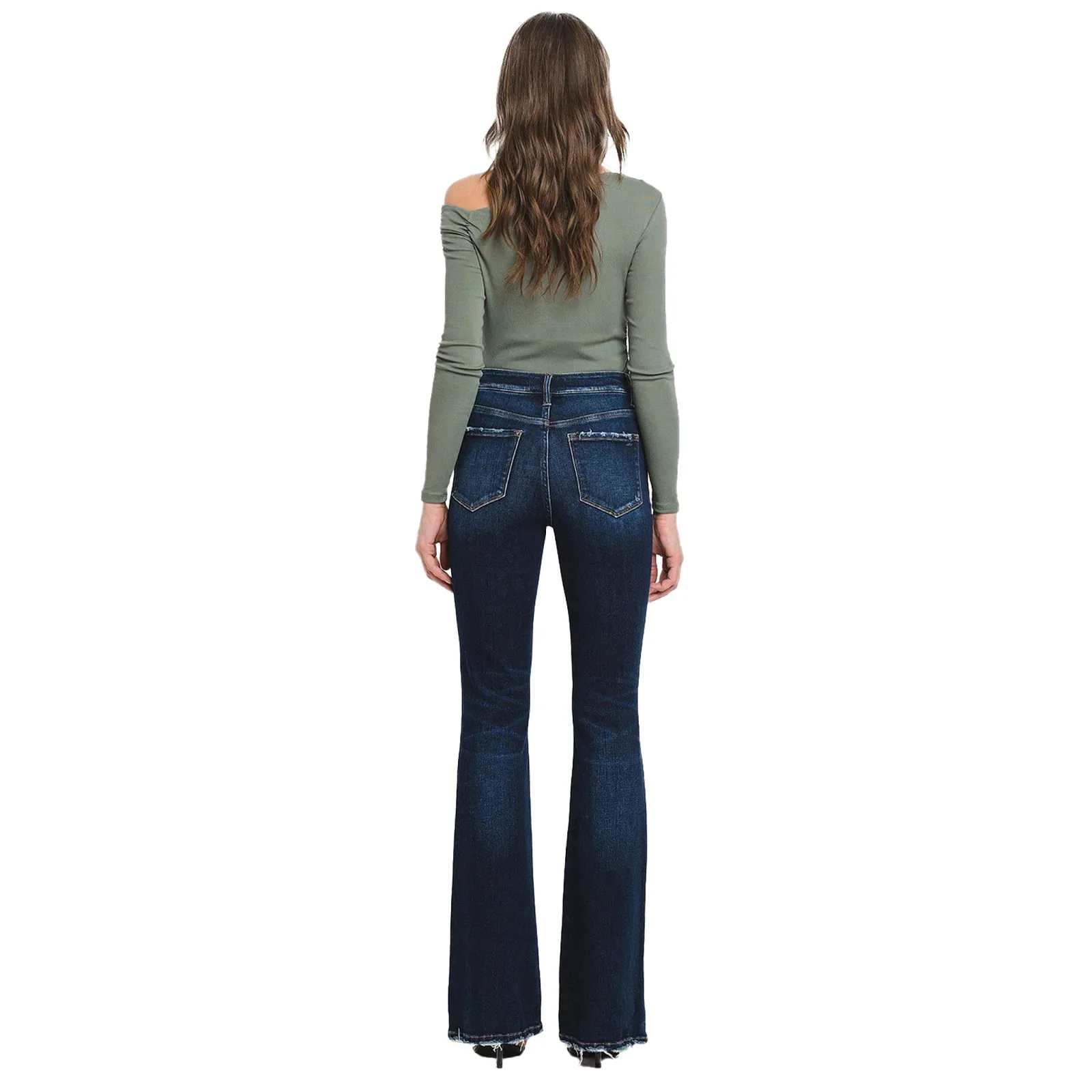 Flying Monkey High Rise Flare Leg Jean - Image 2