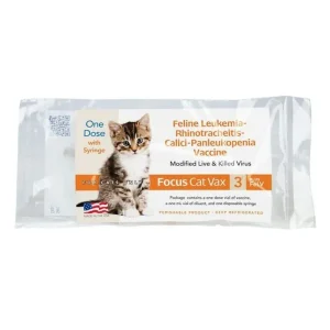Focus Cat Vax 3 Plus Felv With Syringe
