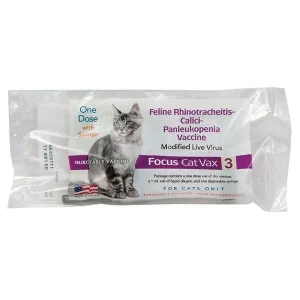 Focus Cat Vax 3 Single Dose Cat Vaccine