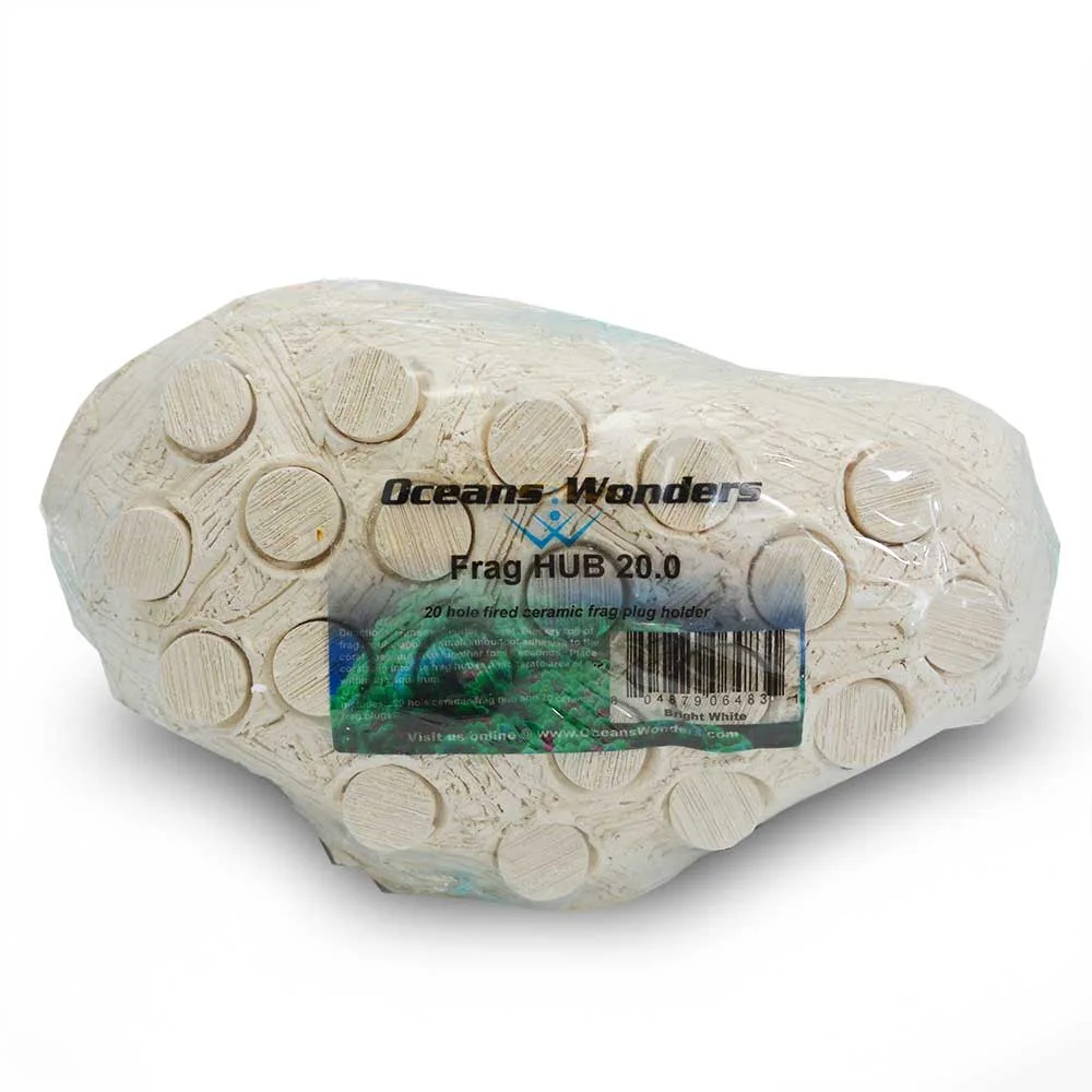 Frag HUB 20.0 (WHITE) Ceramic Frag Plug Holder - Oceans Wonders