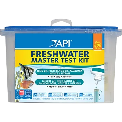 Freshwater Master Test Kit (pH, High Range pH, Ammonia, Nitrite, Nitrate) - API