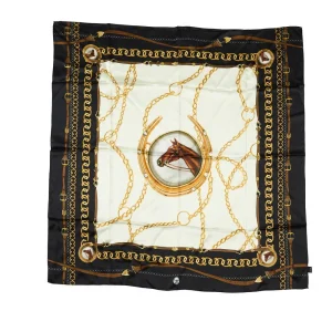 Fringe Scarves Belmont Black Long Tall