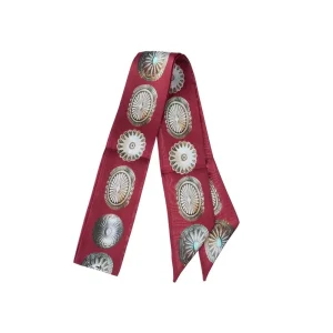 Fringe Scarves Big Concho Red Twilly