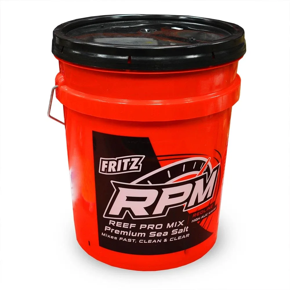 Fritz PRO RPM Redline HIGH ALK Salt Mix RED Bucket (48 lbs - Makes 180 Gallons) - Fritz Aquatics