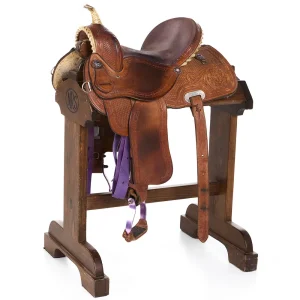 Frontier Saddlery Used 13.5in Mini Basket Floral Combo Barrel Saddle
