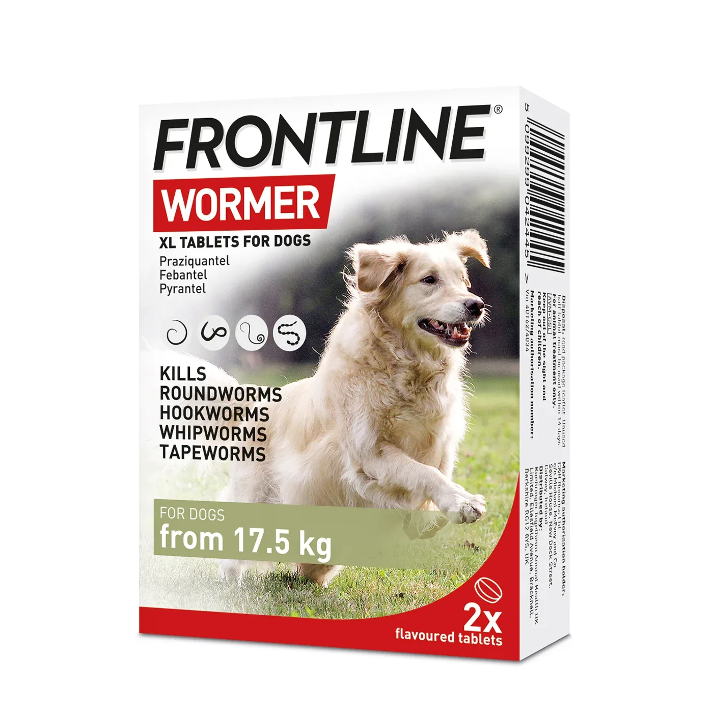 Frontline Wormer XL Tablets for Dogs x2 - Image 2