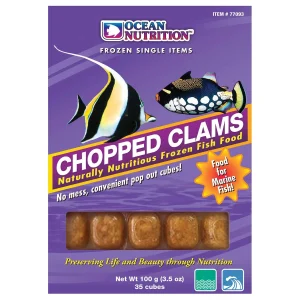 Frozen Chopped Clams (35 cubes, 3.5 oz) - Ocean Nutrition