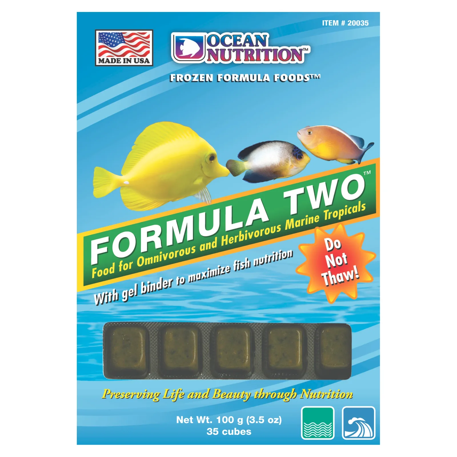 Frozen Formula Two (35 cubes, 3.5 oz) - Ocean Nutrition