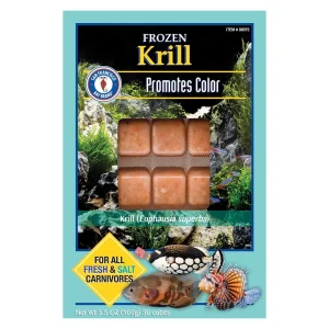 Frozen Krill Fish Food (30 cubes, 3.5 oz) - San Francisco Bay Brand