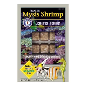 Frozen Mysis Shrimp Fish Food (30 cubes, 3.5 oz) - San Francisco Bay Brand