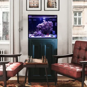 Fusion Pro 2 40 Gallon AIO Lagoon Aquarium w/ BLACK APS Stand - Innovative Marine