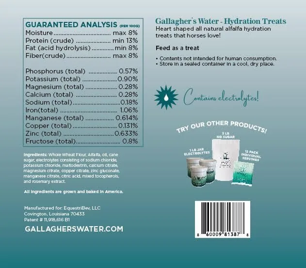 Gallaghers Water Hydration Treats 12oz - Image 2