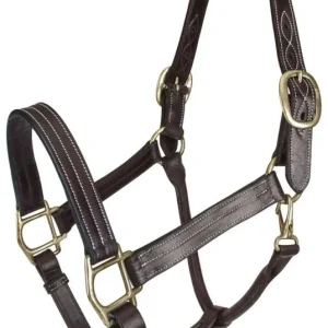 Gatsby Classic Triple Stitch Leather Halter