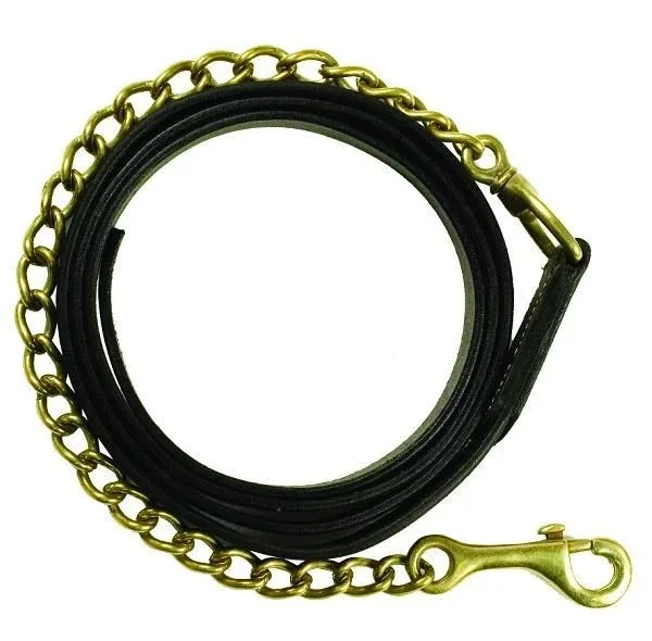 Gatsby Leather Lead with Chain - Image 2