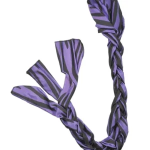 Gatsby Lycra Braid n Tail Bag Purple Zebra