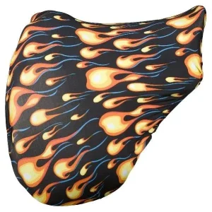 Gatsby Printed StretchX Saddle Cover Flames
