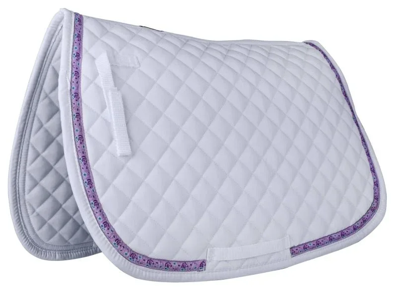 Gatsby Ribbon All-Purpose Saddle Pad Horse Head