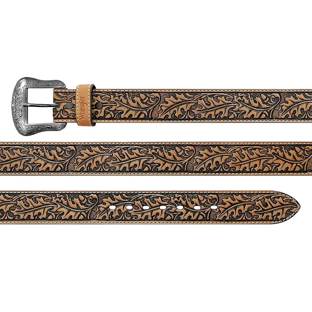 Gem Dandy Accessories Men's Acorn Leaf Embossed Belt - Image 2