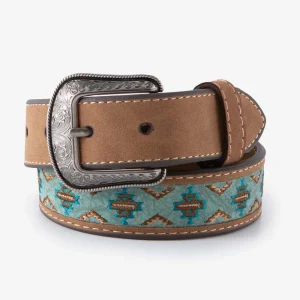 Gem Dandy Accessories Roper Boys Blue Aztec Belt