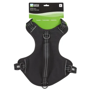 GG Reflective Nylon Harness M Black