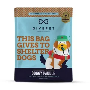 GivePet Doggy Paddle Training Treats - Coconut & Pineapple 6oz
