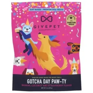 GivePet Gotcha Day Paw-Ty Soft-Baked Dog Treats 6oz