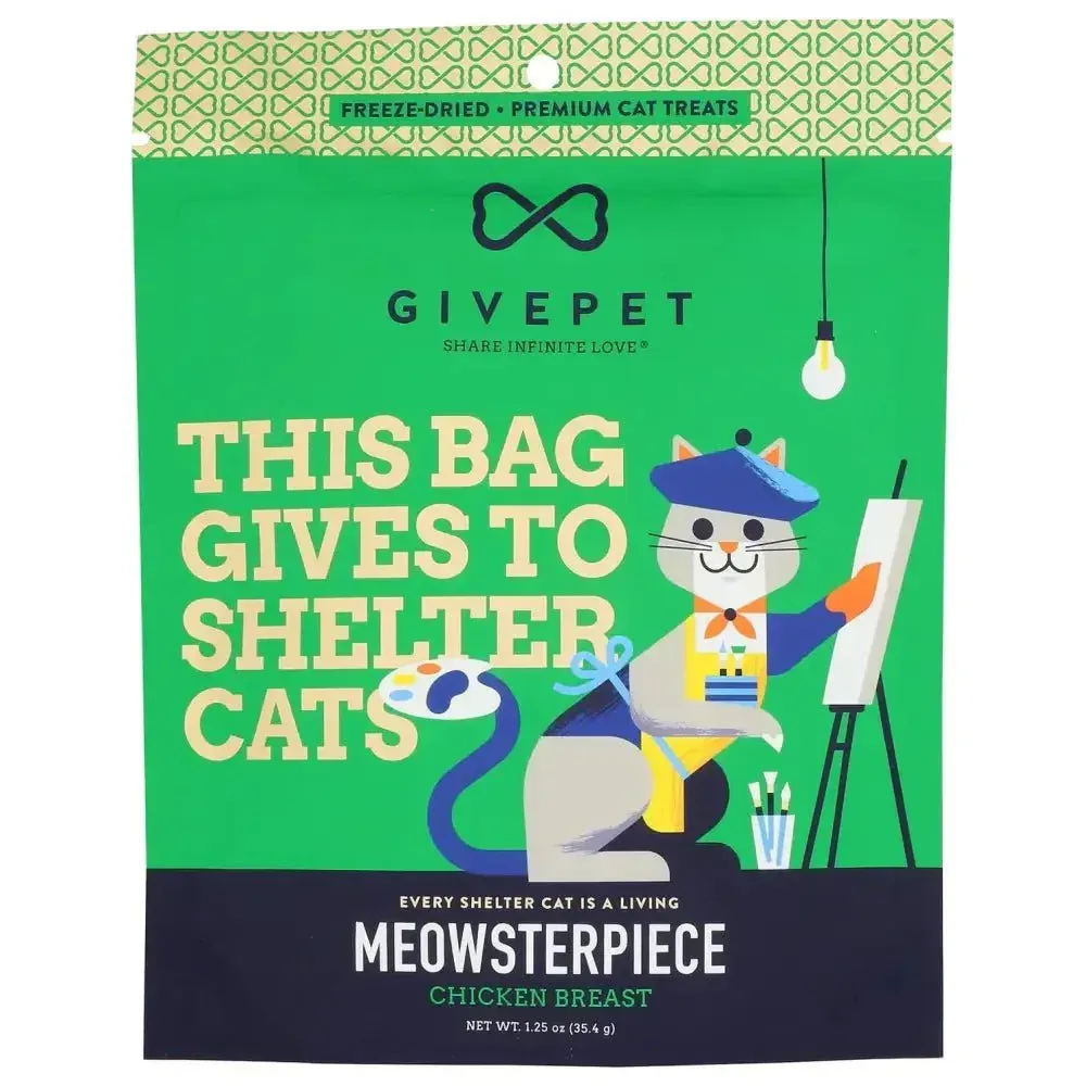 GivePet Meowsterpiece Freeze Dried Cat Treats 1.25oz