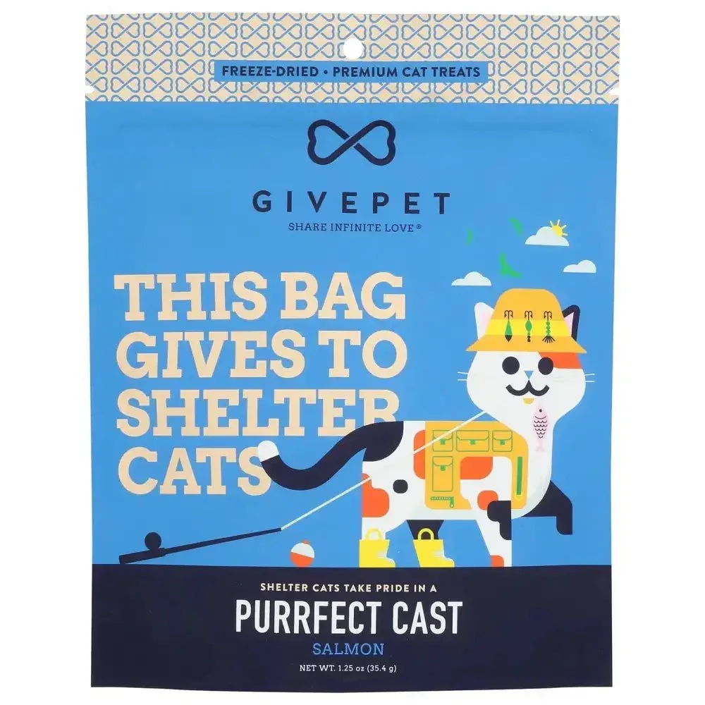 GivePet Purrfect Cast Freeze Dried Cat Treats 1.25oz