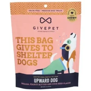 GivePet Soft Chewy Dog Training Treats - Banana & Peanut Butter 6oz