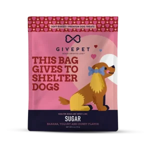 GivePet Sugar Soft-Baked Dog Treats with Banana Flavor 6oz