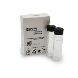 Glass Cuvettes and Caps for Checker® HC Colorimeters - set of 2 (HI731315) - Hanna Instruments