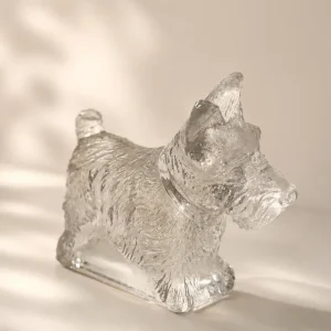 GLASS SCOTTIE FIGURINE