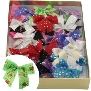 Glitz N Glamour Printed Pet Bows, 50 Pack
