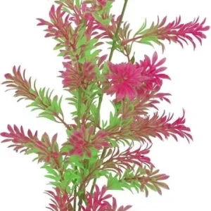 GloFish Plastic Aquarium Plant - Green/Pink