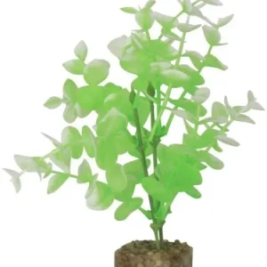 GloFish Plastic Aquarium Plant Green / White