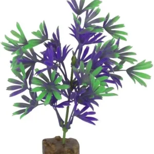 GloFish Plastic Aquarium Plant - Purple/Green