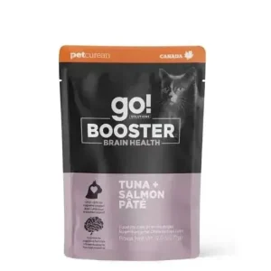 Go! Solutions Booster Brain Health Tuna & Salmon Pate Wet Cat Food 24ea/2.5 oz