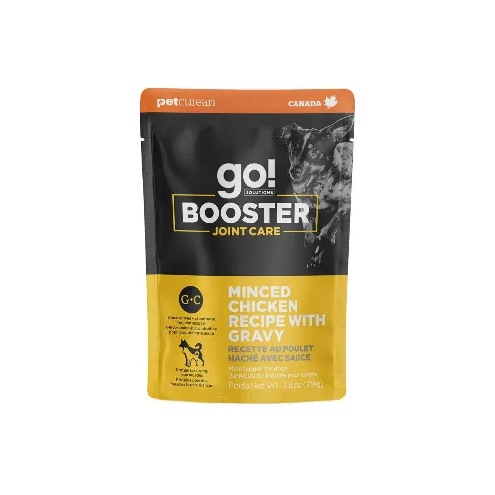 Go! Solutions Booster Joint Care Minced Chicken with Gravy Wet Dog Food 24ea/2.8 oz