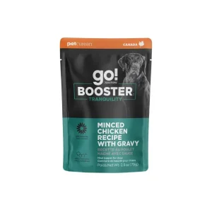 Go! Solutions Booster Tranquility Minced Chicken with Gravy Wet Dog Food 24ea/2.8 oz