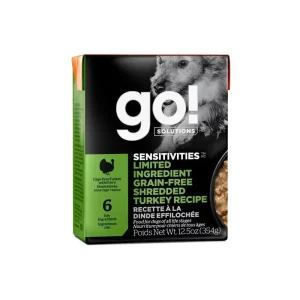 Go! Solutions Sensitivities Limited Ingredient Grain-Free Shredded Turkey Dog Food 12ea/12.5 oz
