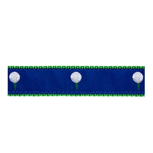 Golf Ball on Blue