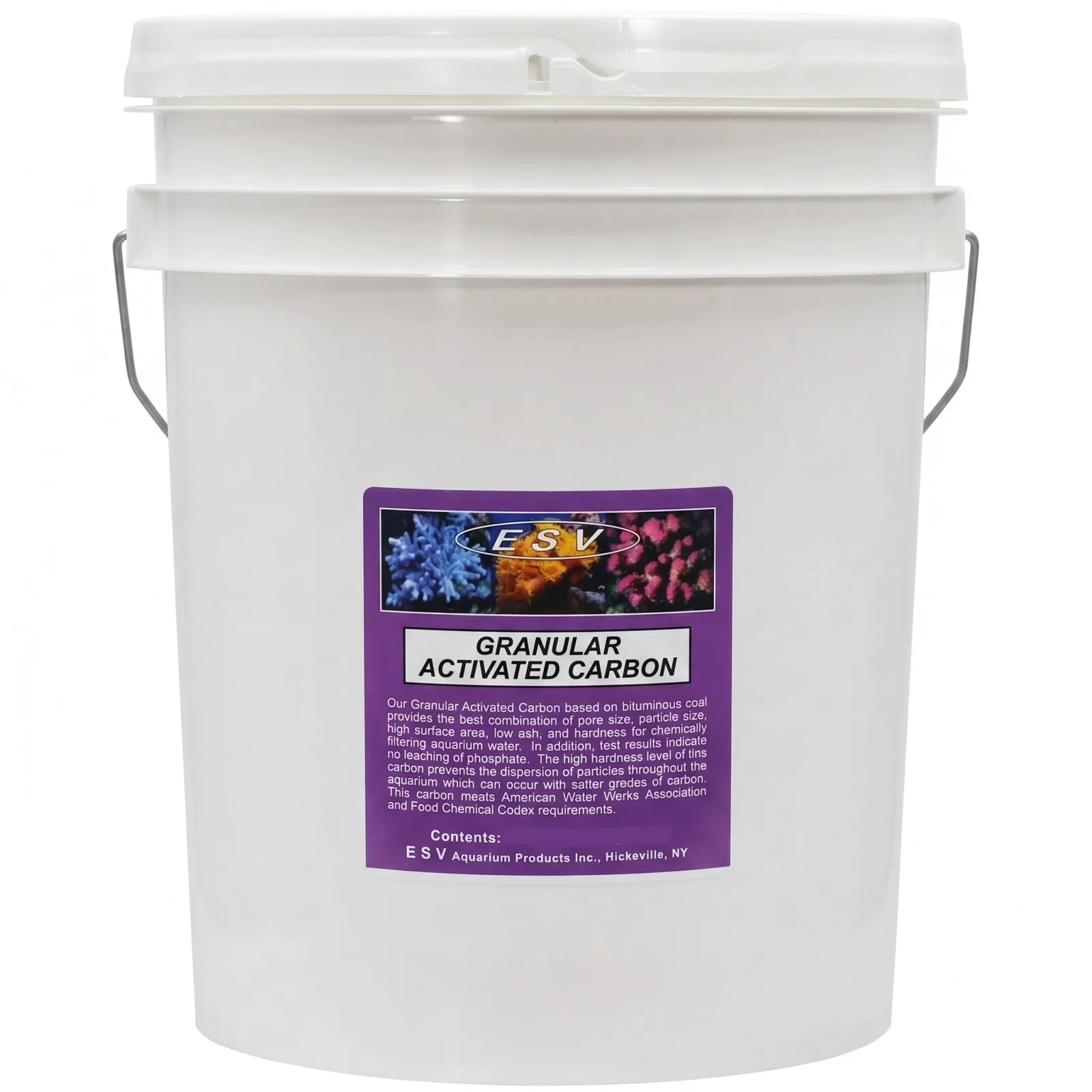 Granular Activated Clean Carbon 5 Gallon Bucket (20 lbs) - ESV