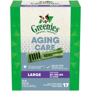 Greenies Aging Care Large Tub Treat Pack Dental Dog Treats - 27 oz