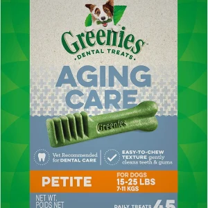 Greenies Aging Care Petite Tub Treat Pack Dental Dog Treats - 27 oz