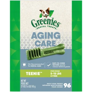 Greenies Aging Care Teenie Tub Treat Pack Dental Dog Treats - 27 oz
