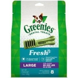 Greenies Large Fresh Treat Pack Dental Dog Treats - 12 oz